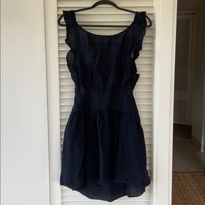 Free People Black Linen Dress